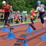 Roadshow ADHR - České Budějovice MČR v požárním sportu - ženy - běh na kladině s hadicemi