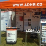 Roadshow ADHR - České Budějovice MČR v požárním sportu - pohled na přední část stánku