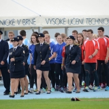 Roadshow ADHR - MČR v požárním sportu mládeže Brno - nástup prvních sportovců