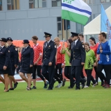 Roadshow ADHR - MČR v požárním sportu mládeže Brno - nástup tří družstev