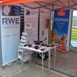 Roadshow ADHR - MČR v požárním sportu mládeže Brno - stánek s radiostanicemi DCom