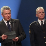 Pavel Káčer - RWE a Radim Kuchař - HZS ČR - vyhlášení výsledků ankety Dobrovolní hasiči roku 2014