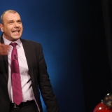 moderátor Petr Rychlý - vyhlášení výsledků ankety Dobrovolní hasiči roku 2014